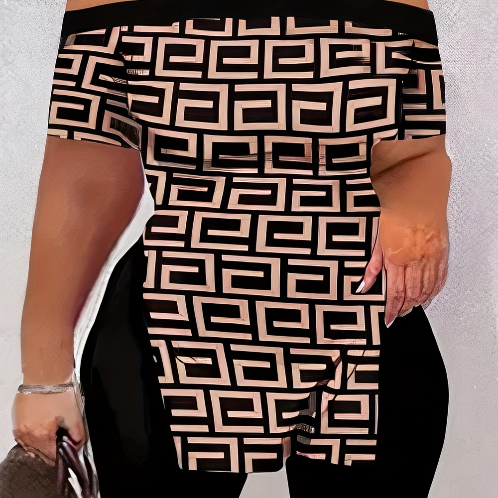 Gold and Black Off the Shoulder Short Set